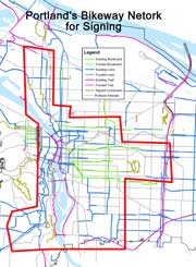 bikeway sign map small