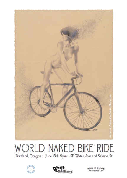 Száz év Vegyész ül World Naked Bike Ride 2011 Kár Zsebkendő Ragasztó 