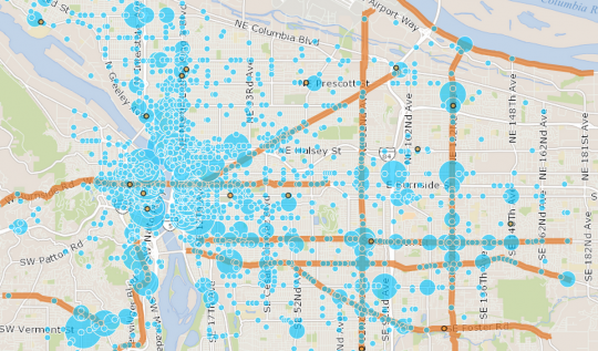 bike injuries map