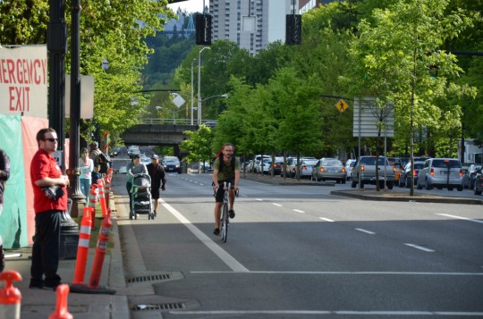 bike+passing+stroller