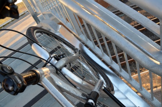 ped bridge bike gutter