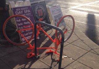 orange bike