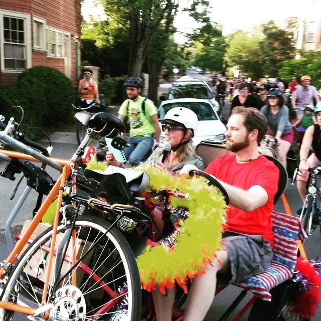I forgot to sing into the microphone and nobody actually heard me but I’ll be damned if that wasn’t the most fun I’ve ever had doing karaoke on a giant pedal bike!