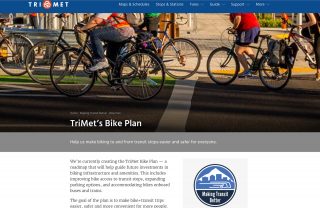 TriMet's new Bike Plan website.