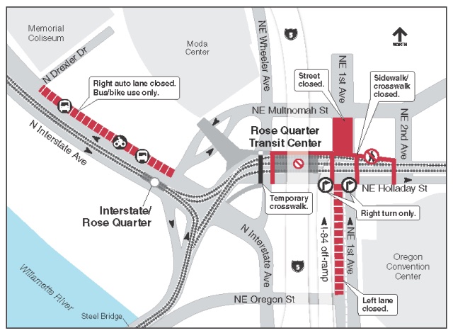 Click for full map that includes legend and additional closures.