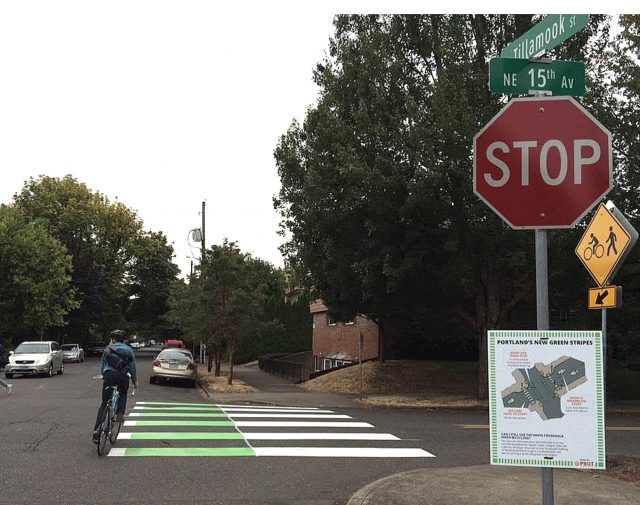 A crossbike at Tillamook and NE 15th. (Photo: Swanson, Thomas, Coon & Newton)