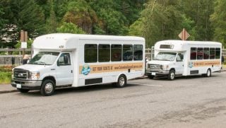 Half of the four-bus fleet.(Photo: ODOT)