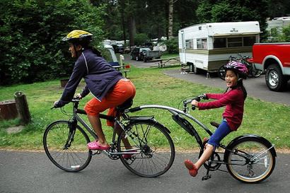 ride along bike trailer