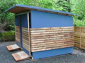 Keep your bikes cozy in a (locally made) bike shed 