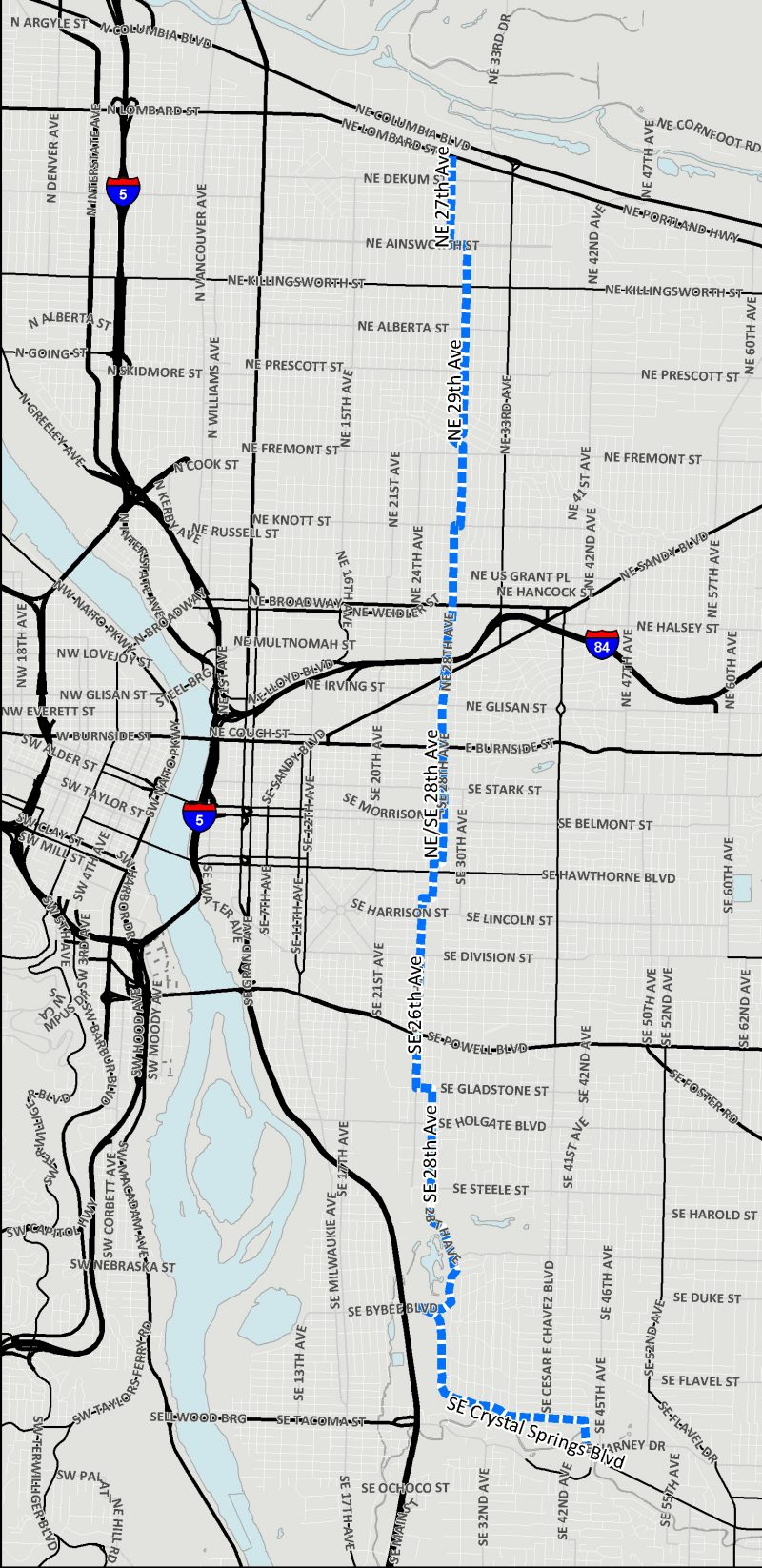 20s bikeway map