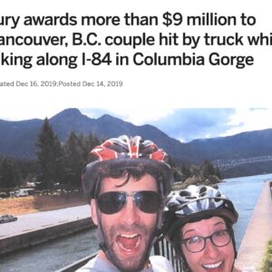 The Oregonian: $9 million award for couple hit while biking in the Gorge