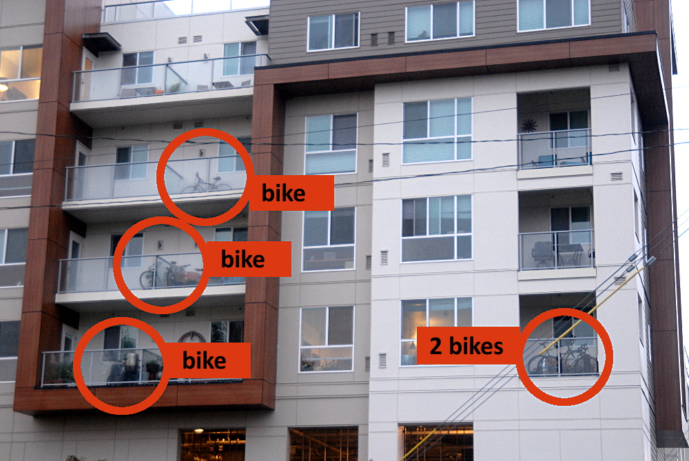 balcony bike rack
