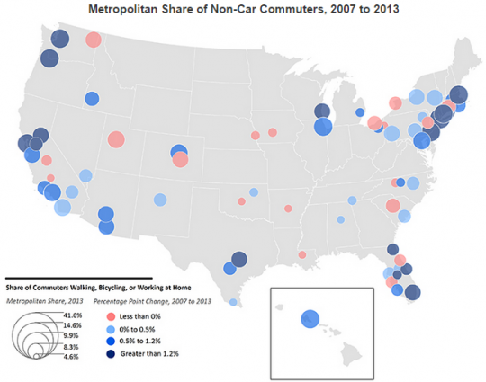 brookings commute map