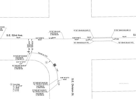 schematic of 52nd crossing