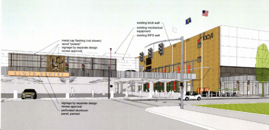 entrance rendering wider