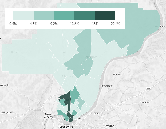 clark county in no-car map