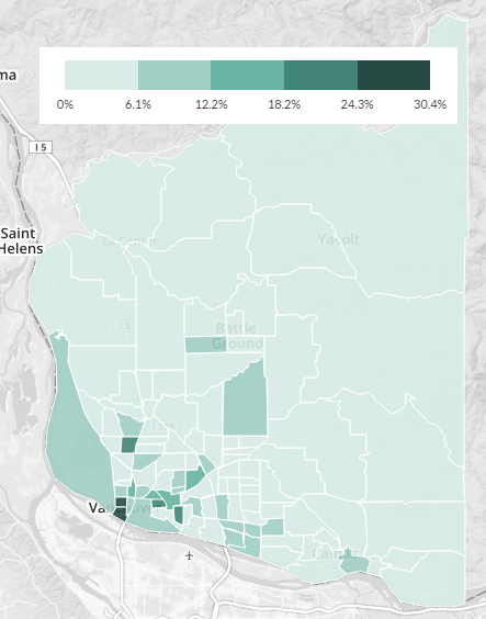 clark county no-car map