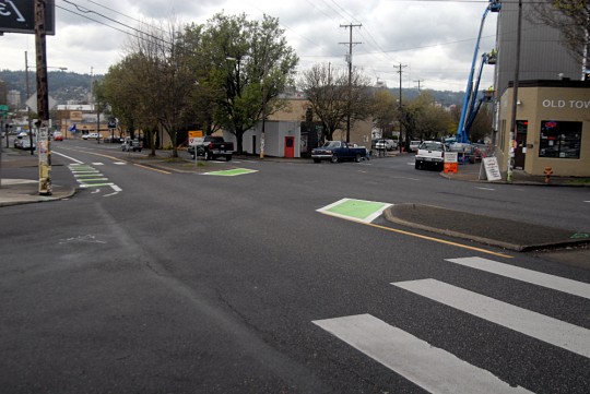 looking west no bikes