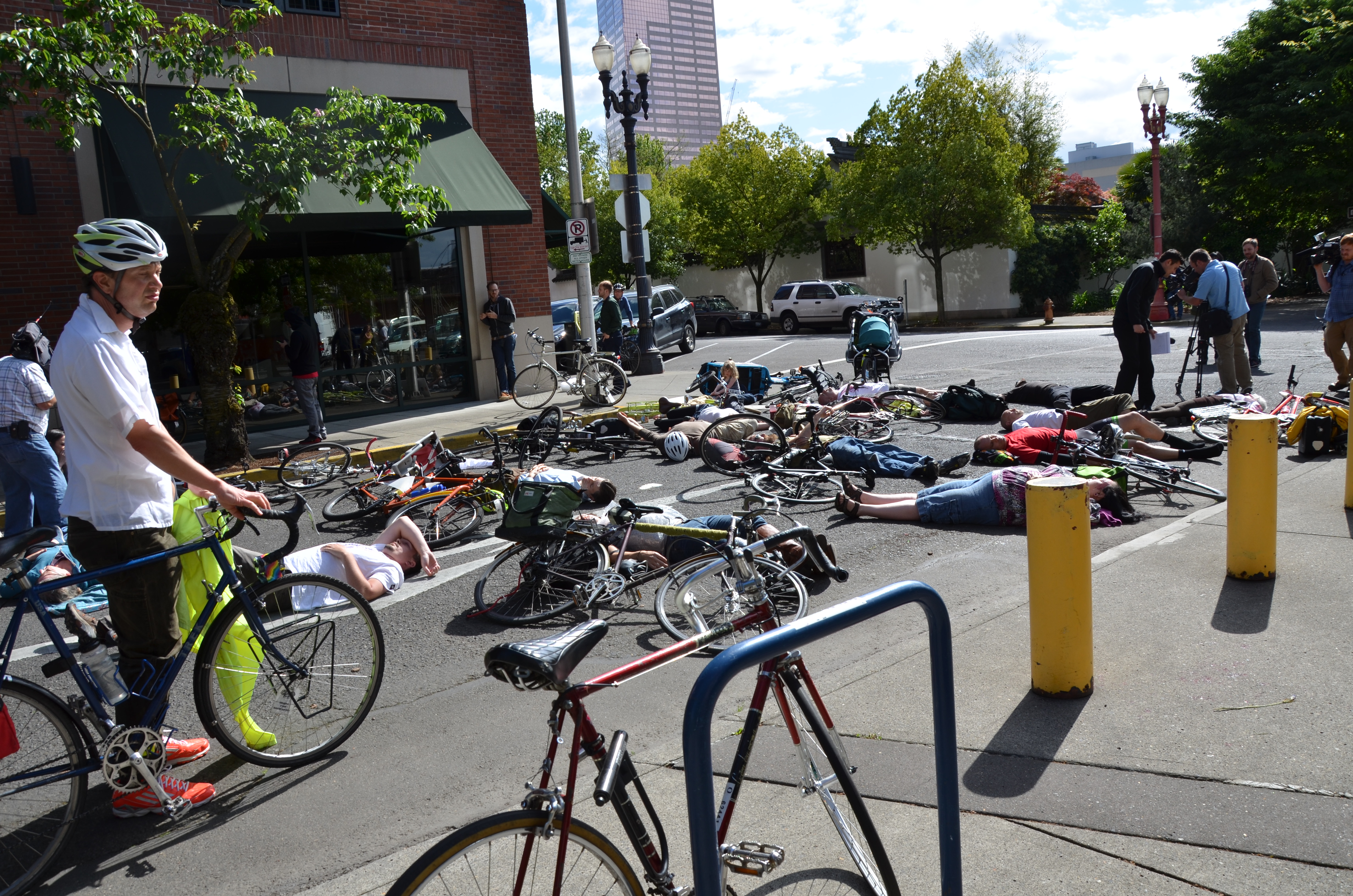 At die-in, ODOT says it’s already doing its best to improve street ...