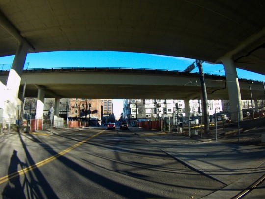 wedgeofbluethroughunderpass