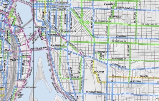 se portland bike plan