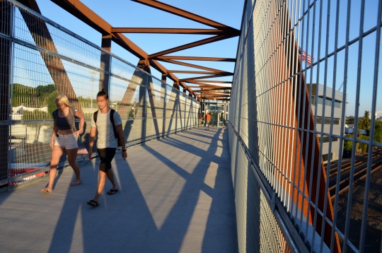 ped bridge path