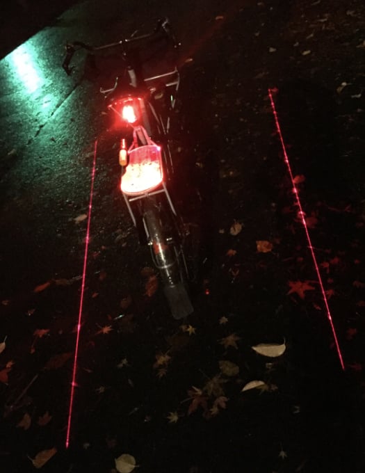 Laser bike 2025 lane light