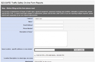 traffic safety form