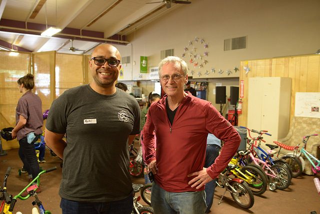 CCC CEO Mychal Tetteh (L) and U.S. Congressman Earl Blumenauer.(Photo: Charles Edelson)