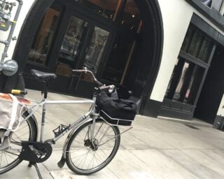 A new market in downtown Portland without bike parking out front? The horror!(Photo: J. Maus/BikePortland)