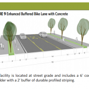 concrete with durable striping