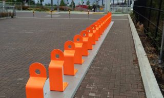 This is how a Biketown station should look when it's empty.(Photo: M Andersen/BikePortland)