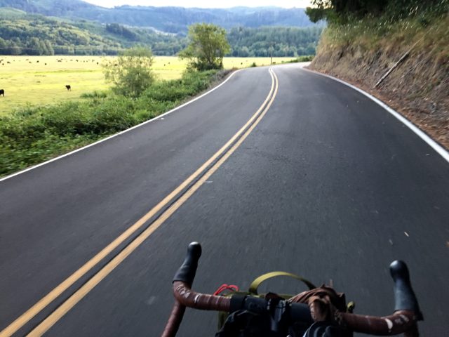 Sitkum Lane (Coos Bay Wagon Road) through Brewster Canyon.