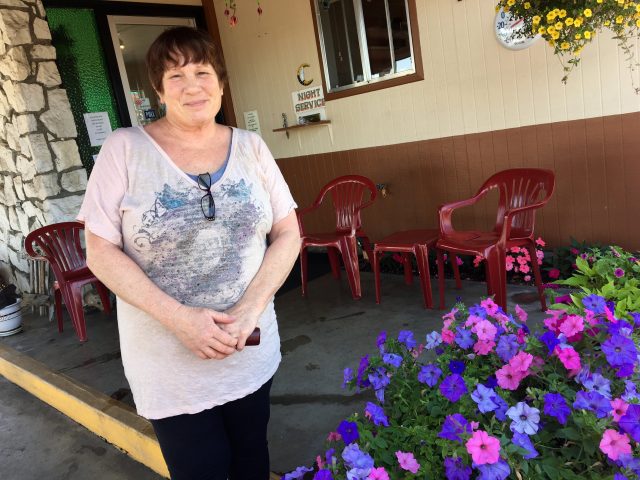 Jill Dillon, her husband Steve, and their two children run the Myrtle Trees Motel. The Dillons have been proprietors for 28 years.