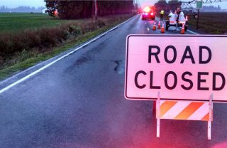 The scene on Shaff Road SE near Stayton this morning.(Photo: Marion County Sheriff's Office)