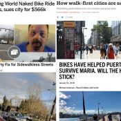 The Monday Roundup: Myopic marketing, wheelchair biking, pedaling protest, and more