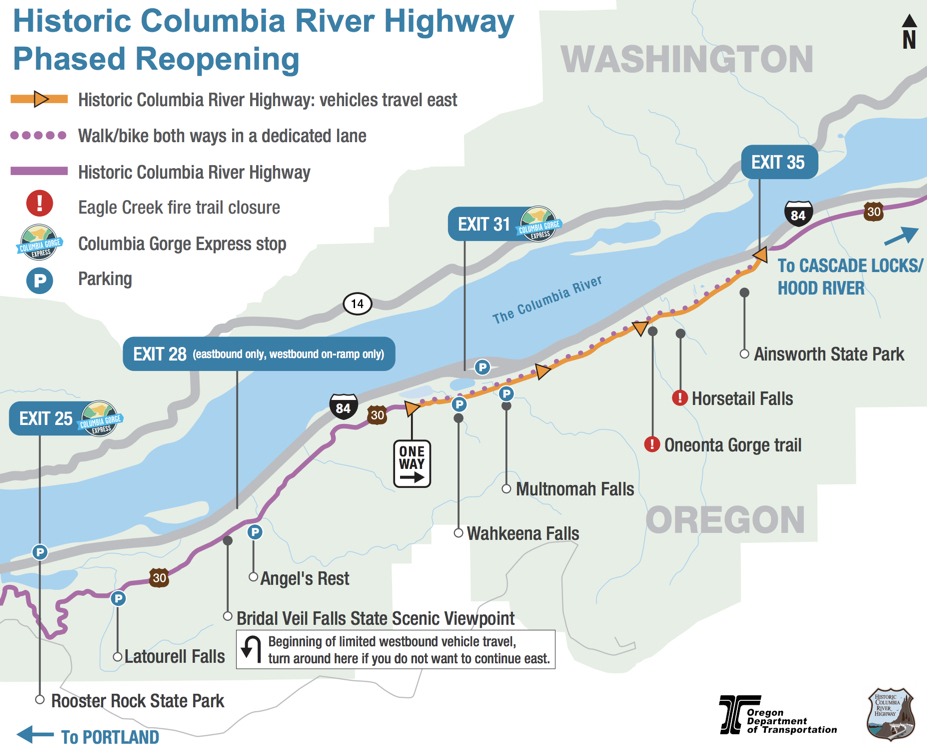 Map Of Columbia River Gorge - Maping Resources