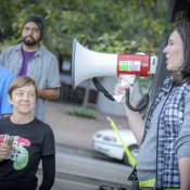Rally shows support for protected bikeways and a permanent Better Naito