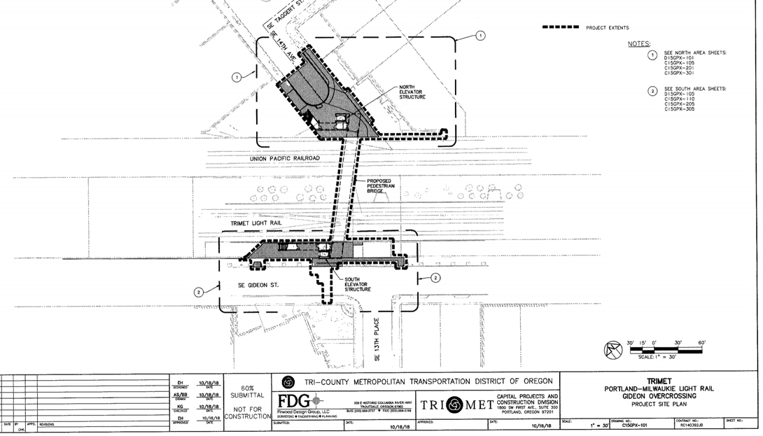 First Look: Lafayette Street pedestrian bridge crosses inner SE railroad  tracks – BikePortland