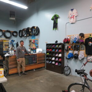 Martín at the service desk