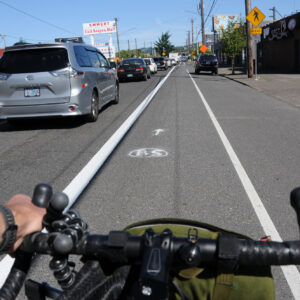 New bike lanes on SE Foster Road