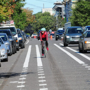 New bike lanes on Vancouver Ave