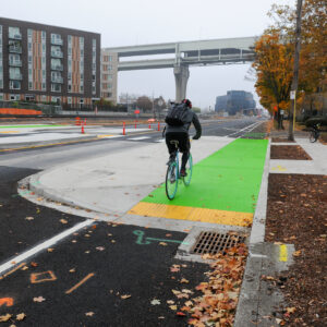 New bike lanes on NW Front Ave