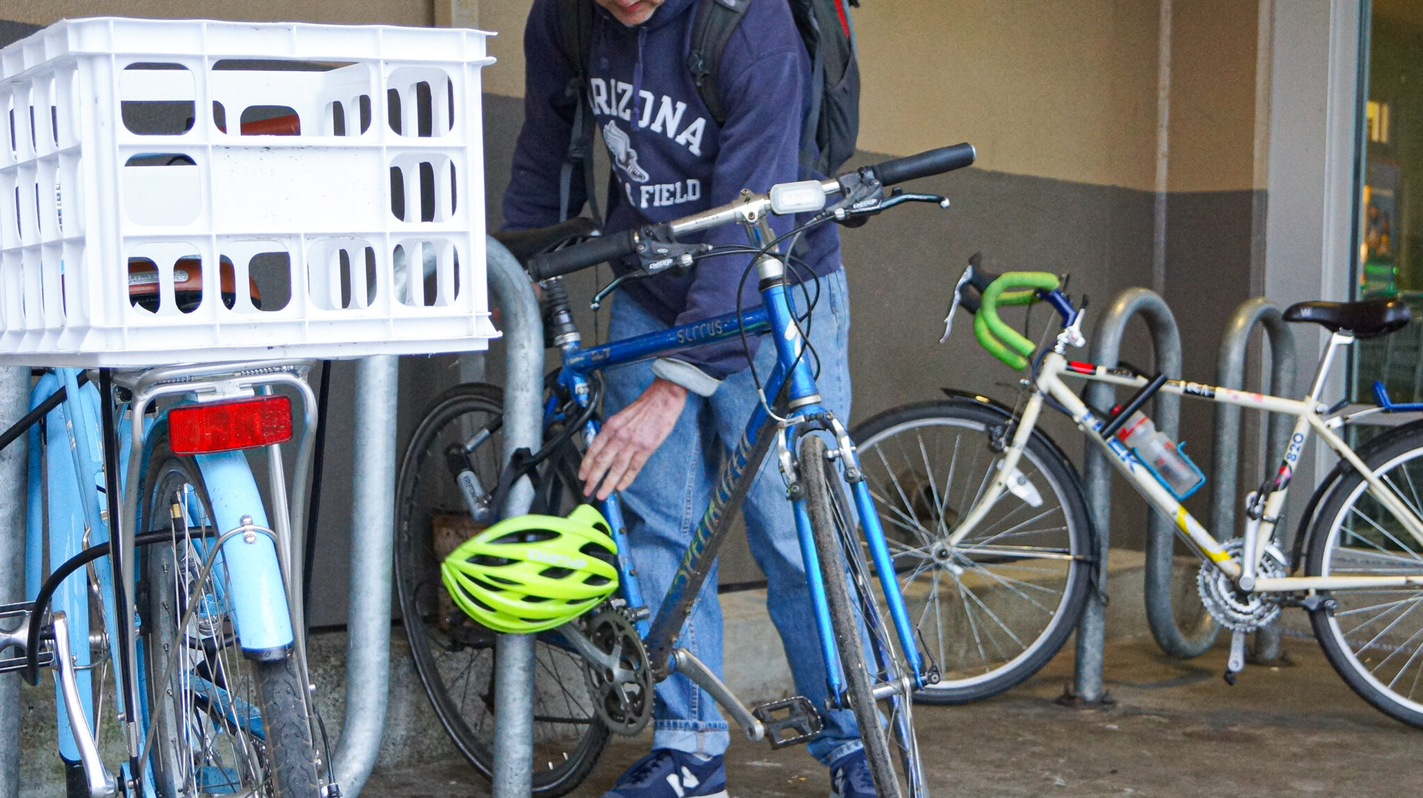 Becky Jo’s Carfree Life Locking Habits and Etiquette BikePortland