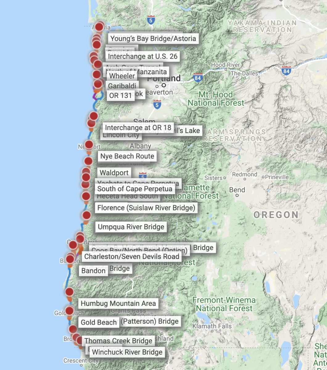 coast to coast bike route