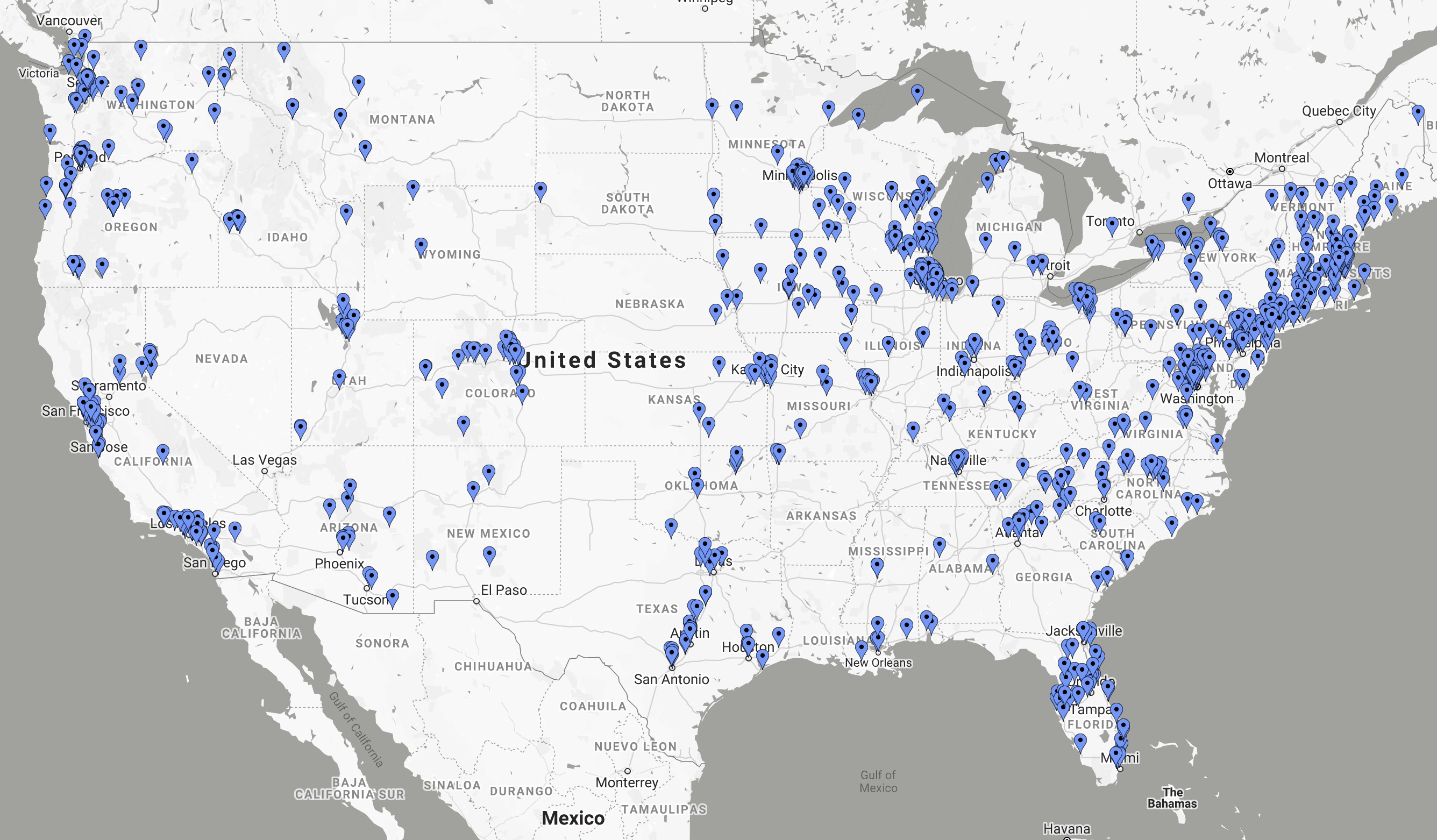 bike shop map