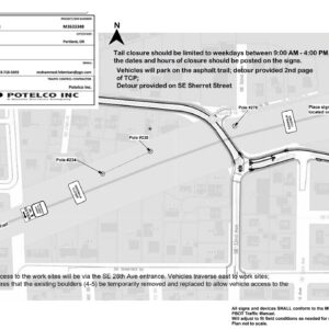 Springwater Corridor path at Johnson Creek Blvd closed July 20-24th