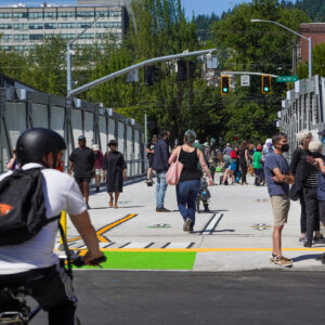 Flanders Crossing Bridge opening day