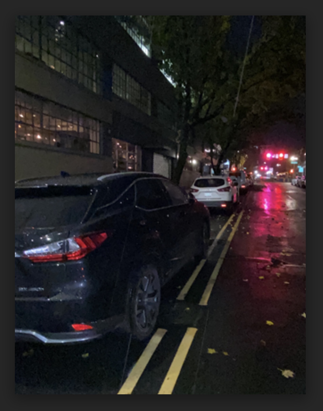 cars parked in bike lane on NW Flanders