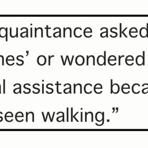 Comment of the Week: On being judged just for walking